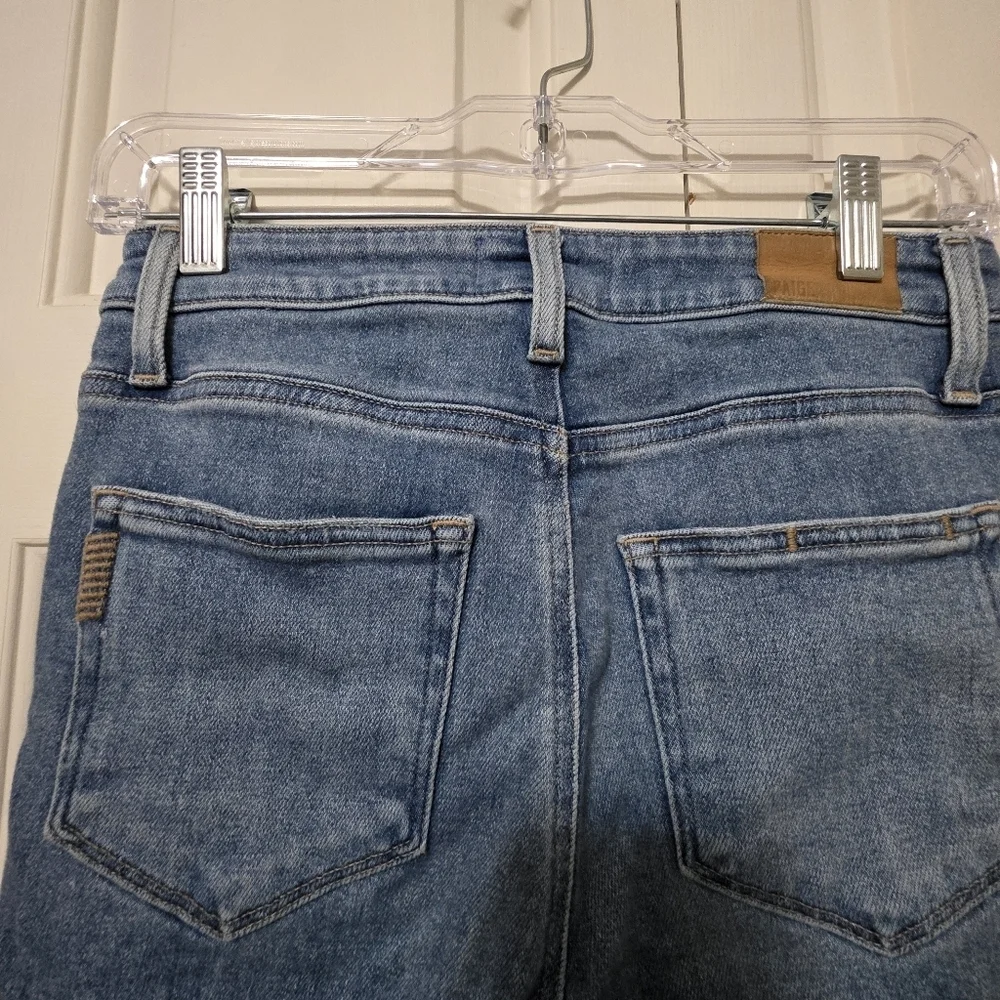 Paige Cindy Jean In Mel Distressed Hem Size 26 Women's - Picture 6 of 12